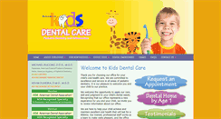 Desktop Screenshot of kidsdentalcare.com